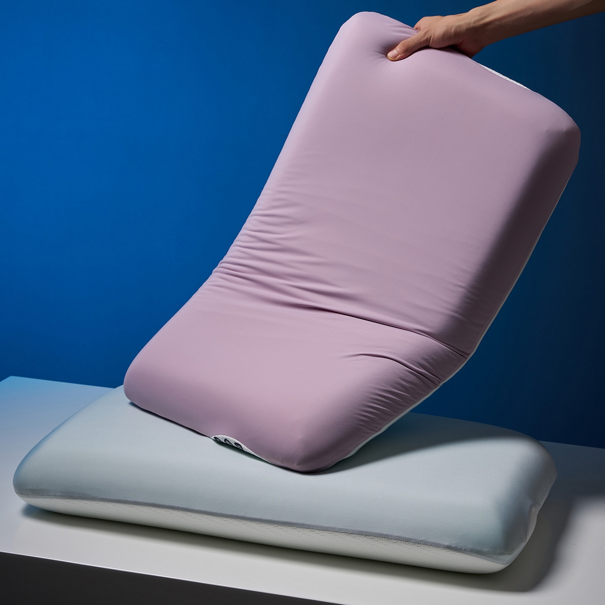 91家纺网 家纺一手货源 找家纺 乐可 2025新款生物基艾草零度绵枕头枕芯 生物基艾草零度绵枕紫