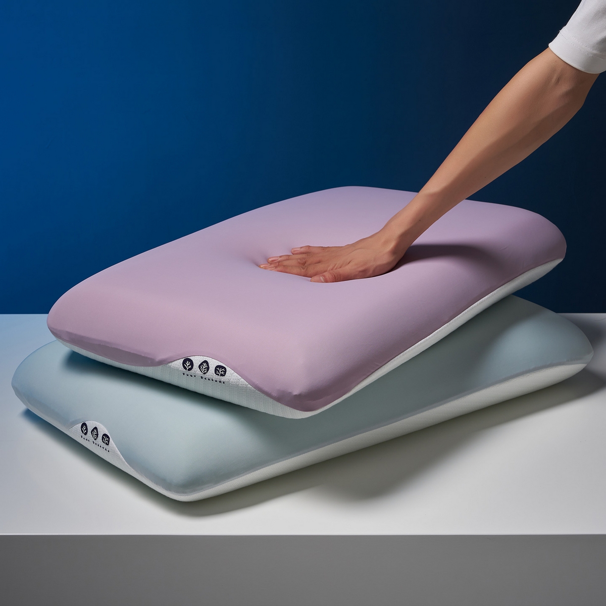 91家纺网 家纺一手货源 找家纺 乐可 2025新款生物基艾草零度绵枕头枕芯 生物基艾草零度绵枕紫