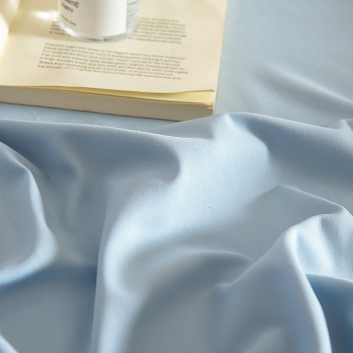 91家纺网 家纺一手货源 找家纺 Mr.pig猪先生水洗棉 2025新款A类50支双股全棉纯棉贡缎磨毛单床笠床笠单件 挪威蓝