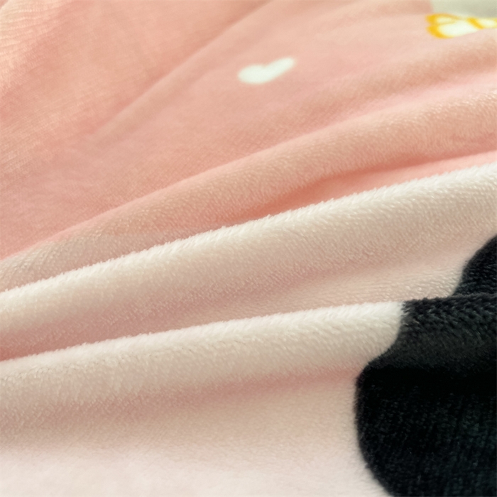 91家纺网 家纺一手货源 找家纺 寻米 2025新款高克重加厚保暖牛奶绒四件套-第二批 熊猫桃桃