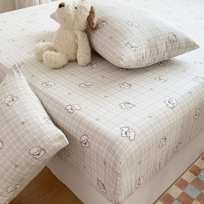 91家纺网 家纺一手货源 找家纺 （总）爱彼家纺 2025新款水洗水洗棉印花床笠单品床笠床笠三件套风格二