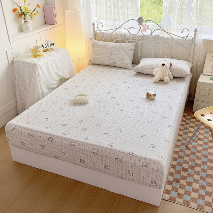 91家纺网 家纺一手货源 找家纺 （总）爱彼家纺 2025新款水洗水洗棉印花床笠单品床笠床笠三件套风格二