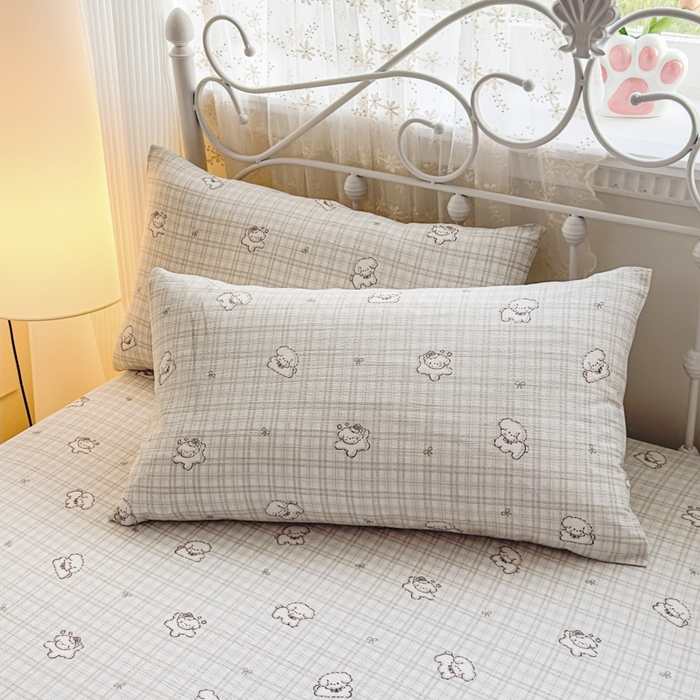 91家纺网 家纺一手货源 找家纺 （总）爱彼家纺 2025新款水洗水洗棉印花床笠单品床笠床笠三件套风格二