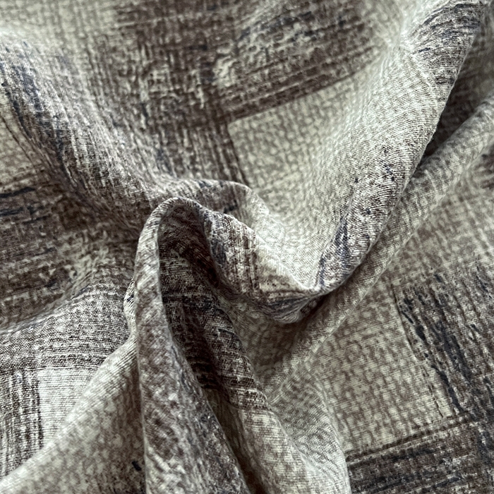 91家纺网 家纺一手货源 找家纺 梵克保罗 2025新款亚麻复古花边系列四件套 方格灰