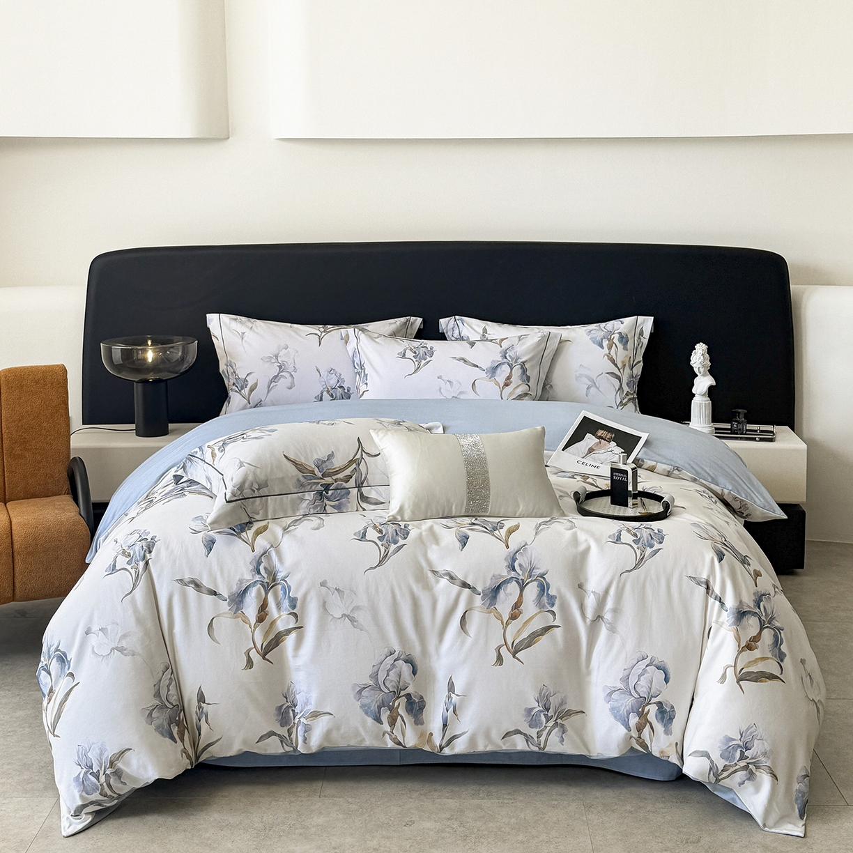 91家纺网 家纺一手货源 找家纺 （总）梵克保罗 2025秋冬新款数码印花全棉磨毛单被套三件套四件套系列