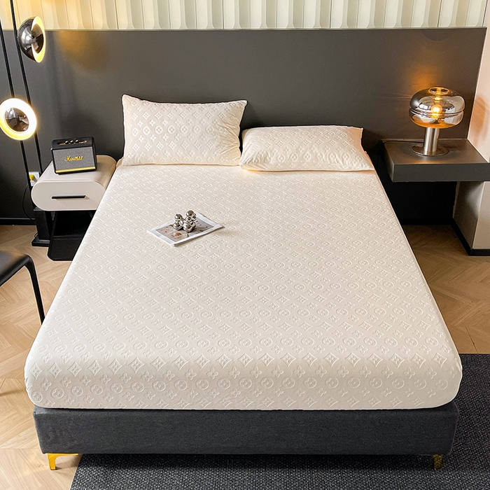 91家纺网 家纺一手货源 找家纺 （总）曼陀罗 2025秋冬新款牛奶绒纯色单床笠 床笠单件-爱乐维