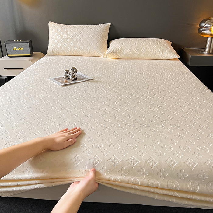 91家纺网 家纺一手货源 找家纺 （总）曼陀罗 2025秋冬新款牛奶绒纯色单床笠 床笠单件-爱乐维