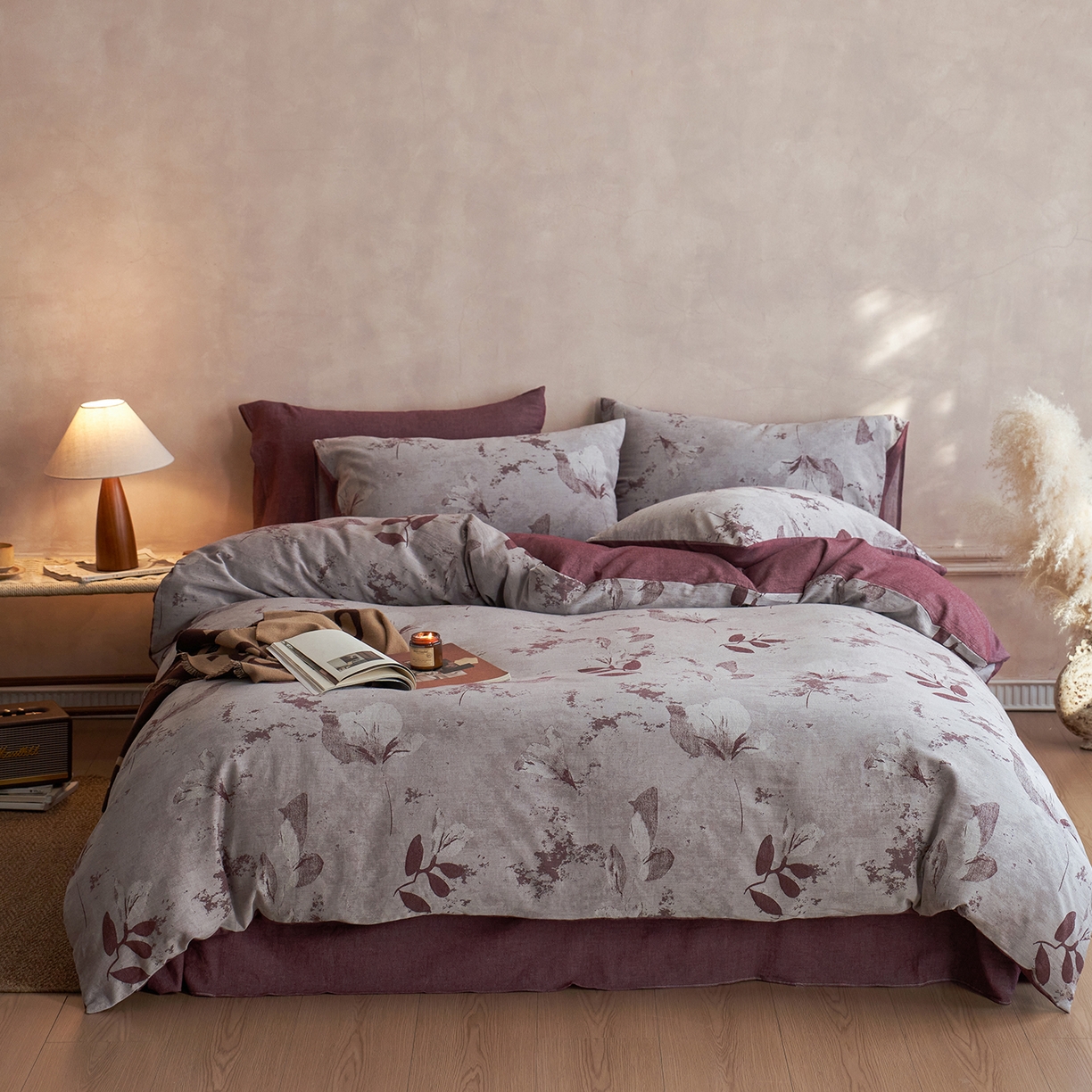 91家纺网 家纺一手货源 找家纺 （总）梵克保罗 2025秋冬新款全棉水洗色织大提花四件套