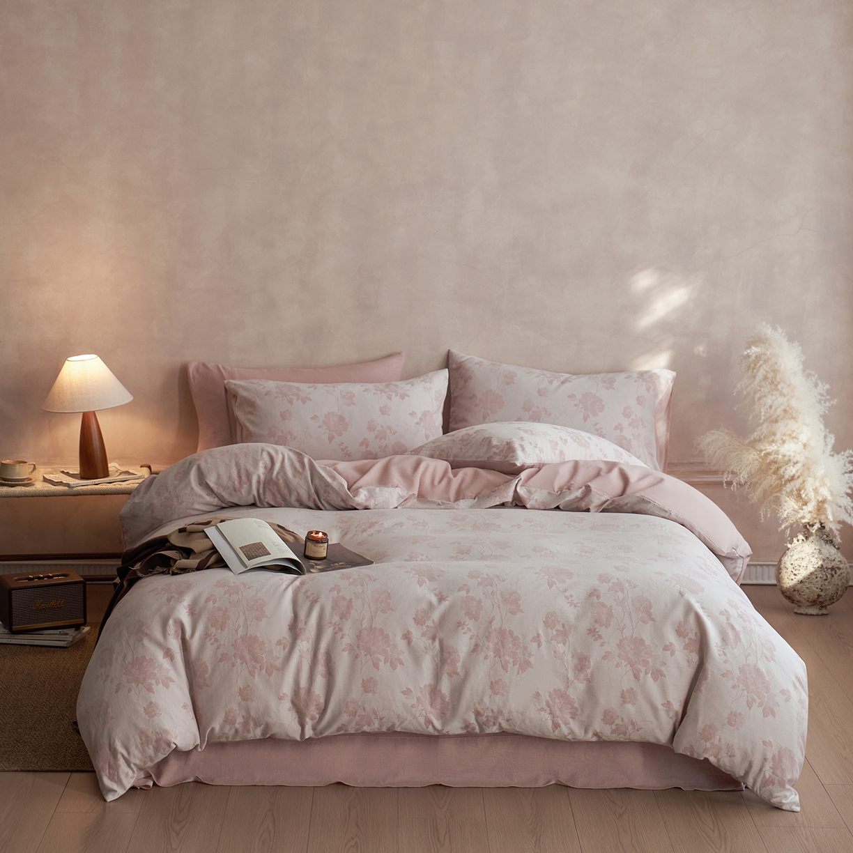 91家纺网 家纺一手货源 找家纺 （总）梵克保罗 2025秋冬新款全棉水洗色织大提花四件套