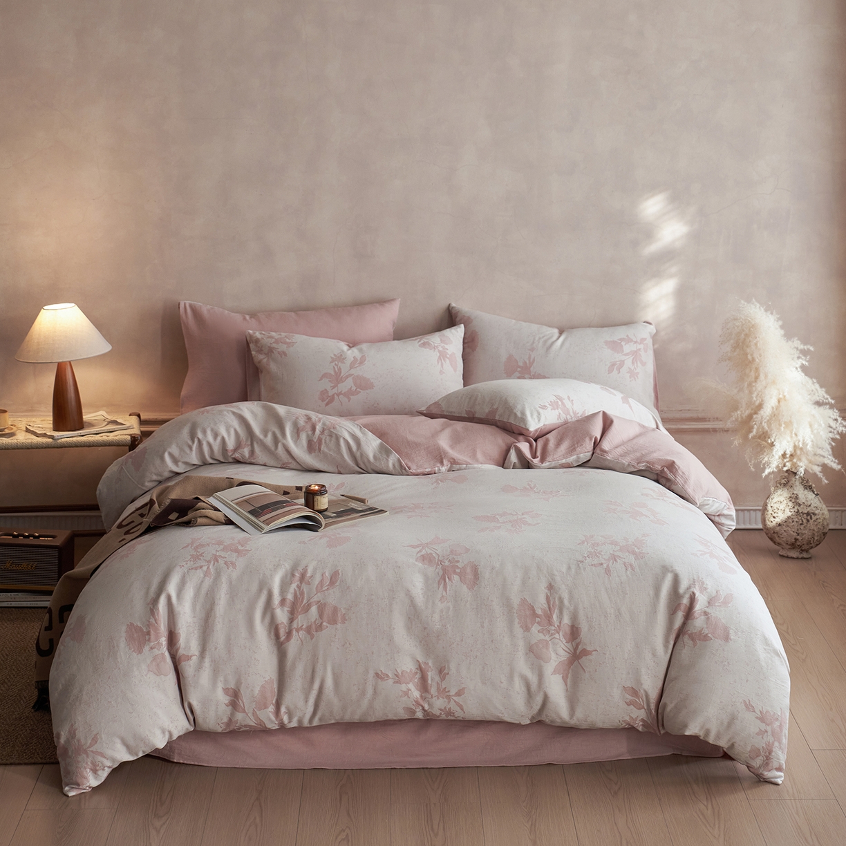 91家纺网 家纺一手货源 找家纺 （总）梵克保罗 2025秋冬新款全棉水洗色织大提花四件套