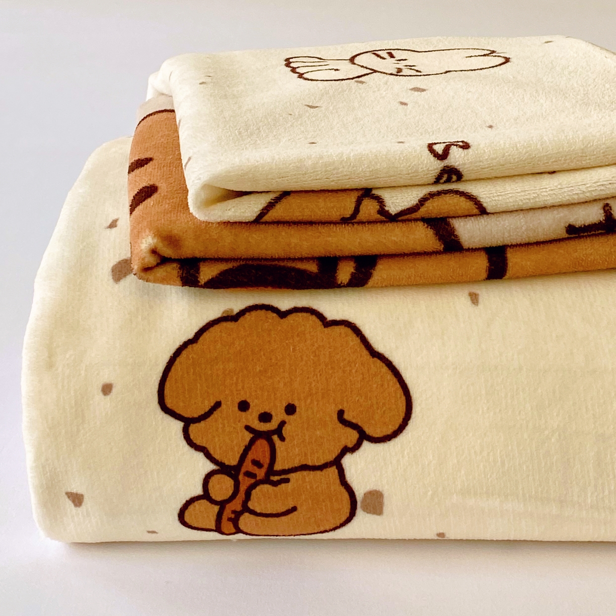 91家纺网 家纺一手货源 找家纺 （总）葡萄家 2025年新款牛奶绒印花单床单萌系卡通床单款