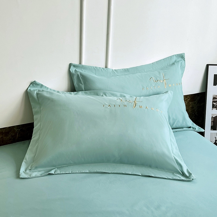 91家纺网 家纺一手货源 找家纺 （总）梵克保罗 2025秋冬新品直播热卖长绒棉刺绣花边四件套-烟雨花都