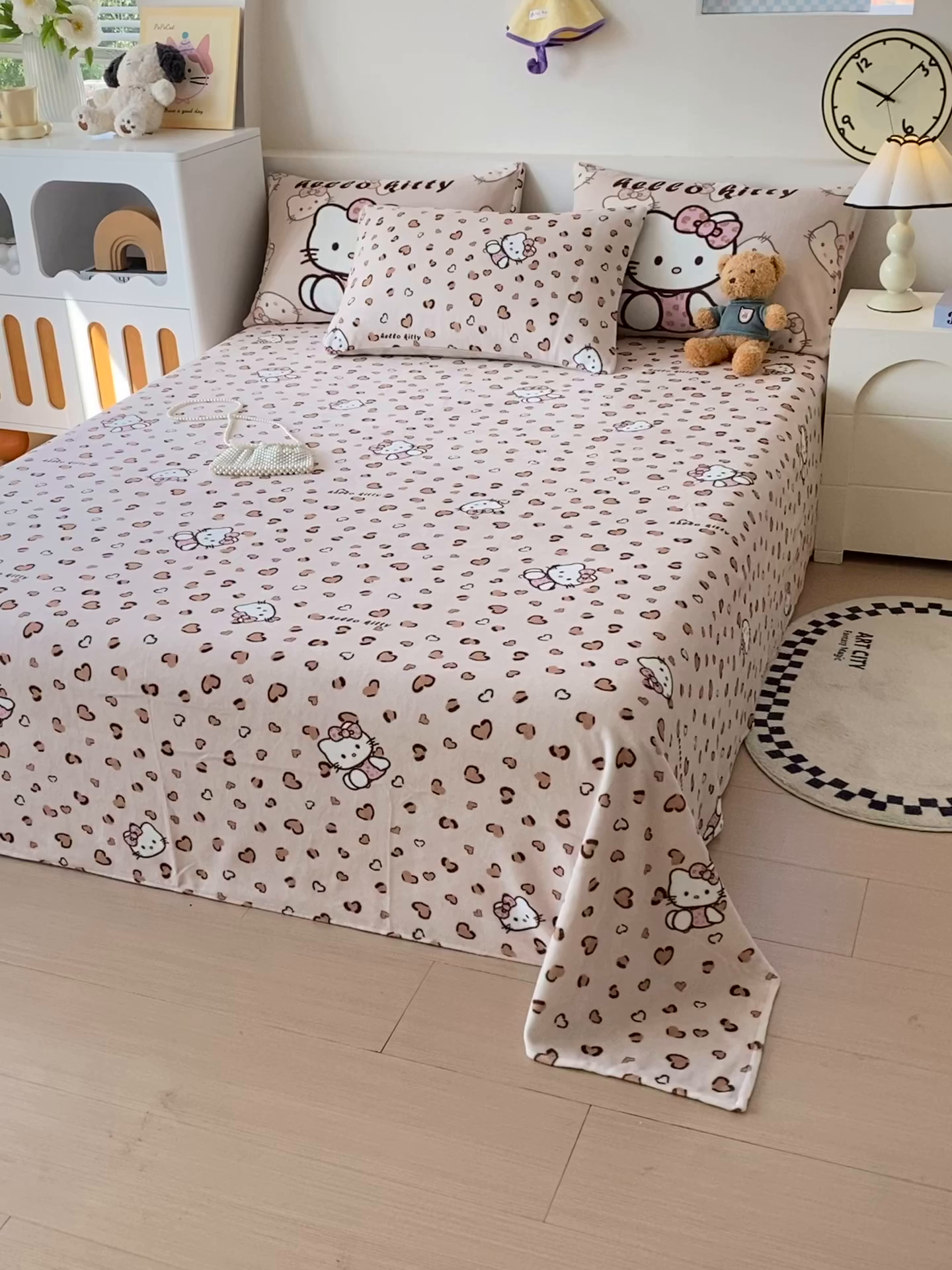 91家纺网 家纺一手货源 找家纺 （总）葡萄家 2025年新款牛奶绒印花单床单萌系卡通床单款