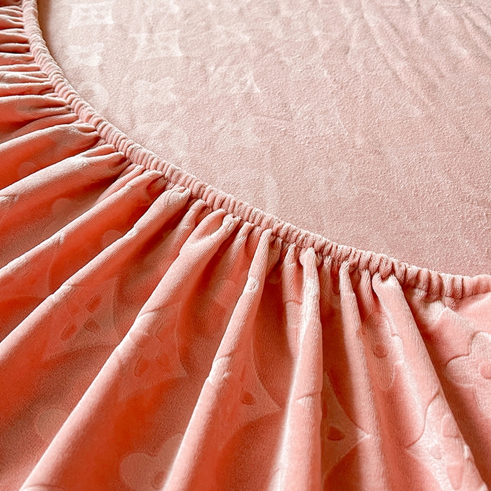 91家纺网 家纺一手货源 找家纺 曼陀罗 2025秋冬新款牛奶绒纯色单床笠 床笠单件-爱乐维 爱乐维-暖玉