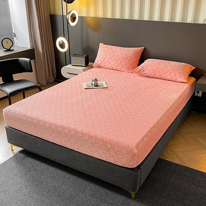 91家纺网 家纺一手货源 找家纺 曼陀罗 2025秋冬新款牛奶绒纯色单床笠 床笠单件-爱乐维 爱乐维-暖玉