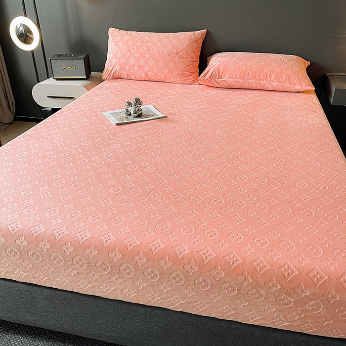 91家纺网 家纺一手货源 找家纺 曼陀罗 2025秋冬新款牛奶绒纯色单床笠 床笠单件-爱乐维 爱乐维-暖玉