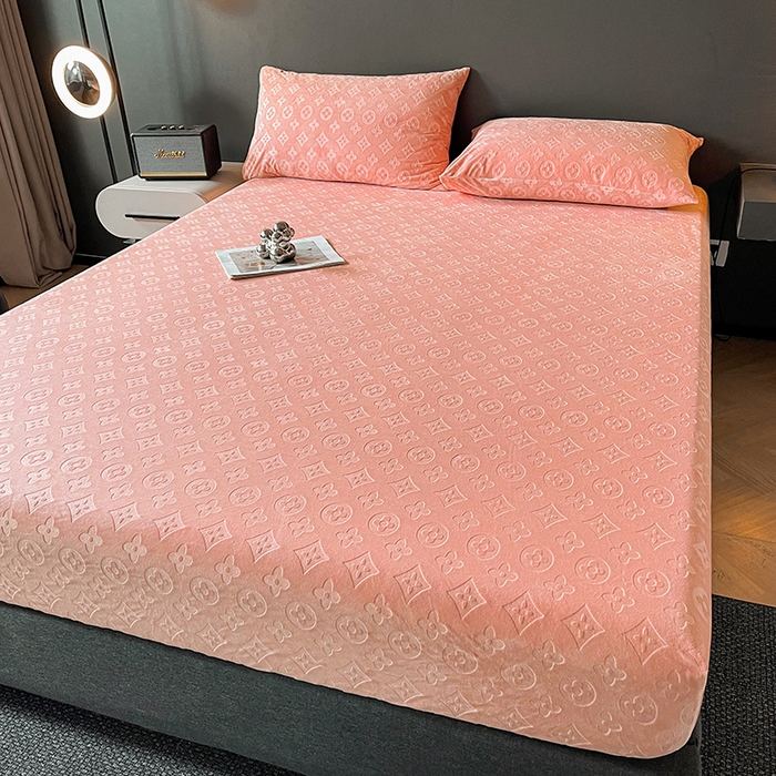 91家纺网 家纺一手货源 找家纺 曼陀罗 2025秋冬新款牛奶绒纯色单床笠 床笠单件-爱乐维 爱乐维-暖玉