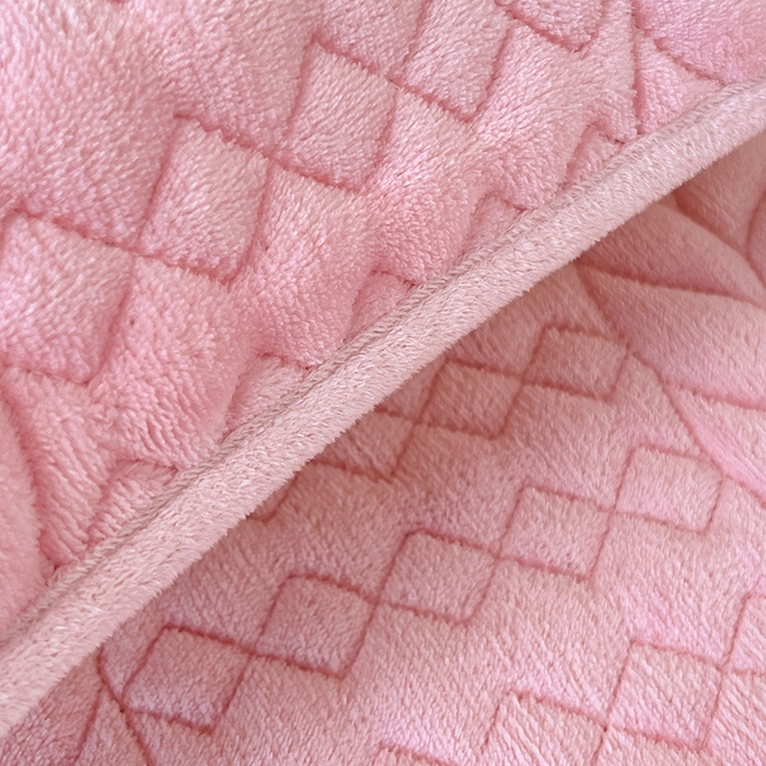 91家纺网 家纺一手货源 找家纺 梦舒羽 2025新款牛奶绒夹棉枕套情侣双人加长枕芯套枕头套-轻奢 轻奢包边款-浪漫粉