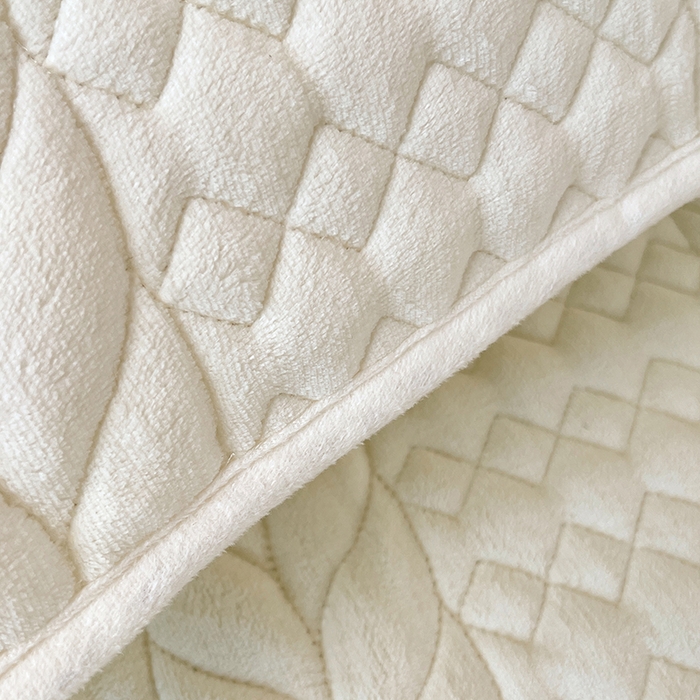 91家纺网 家纺一手货源 找家纺 梦舒羽 2025新款牛奶绒夹棉枕套情侣双人加长枕芯套枕头套-轻奢 轻奢包边款-象牙白