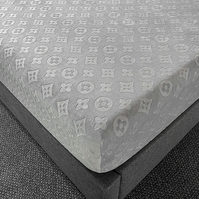 91家纺网 家纺一手货源 找家纺 曼陀罗 2025秋冬新款牛奶绒纯色单床笠 床笠单件-爱乐维 爱乐维-夜灰