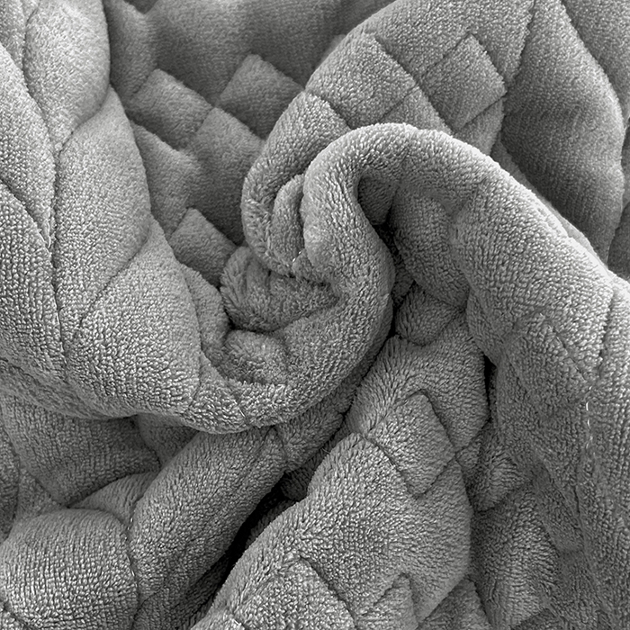 91家纺网 家纺一手货源 找家纺 梦舒羽 2025新款牛奶绒夹棉枕套情侣双人加长枕芯套枕头套-轻奢 轻奢包边款-星辰灰