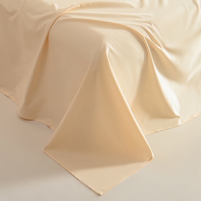 91家纺网 家纺一手货源 找家纺 Mr.pig猪先生水洗棉 2025新款A类50支双股全棉纯棉贡缎磨毛单床单 透玉粉