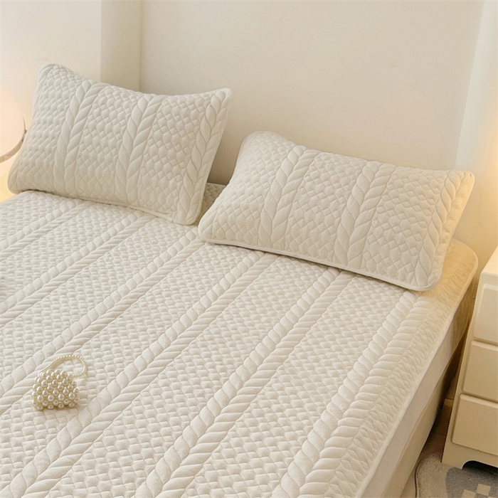 91家纺网 家纺一手货源 找家纺 梦舒羽 2025新款牛奶绒夹棉枕套单人宿舍枕芯套枕头套一对-轻奢 轻奢包边款-象牙白