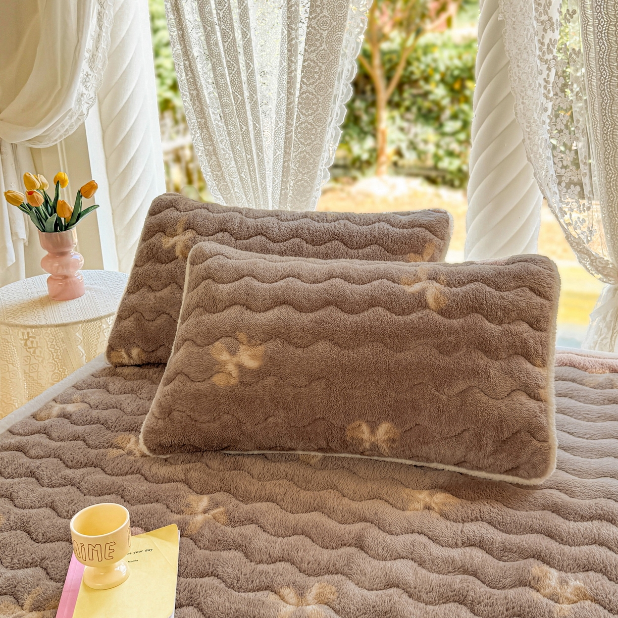 91家纺网 家纺一手货源 找家纺 （总）LIFE.丽芙 2025秋冬新款A类北极绒保暖加厚夹棉枕套