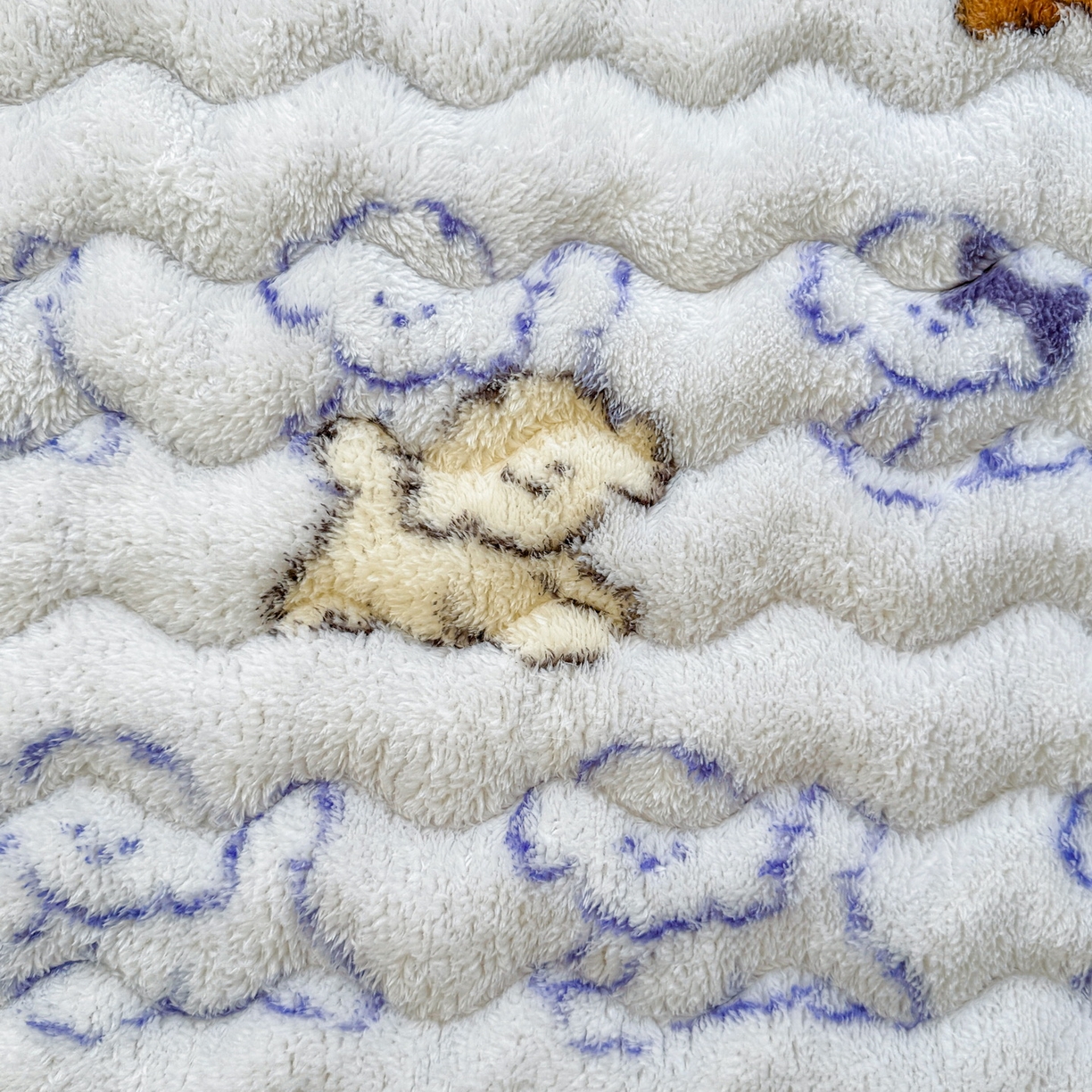 91家纺网 家纺一手货源 找家纺 LIFE.丽芙 2025秋冬新款A类北极绒保暖加厚夹棉枕套 追逐-蓝