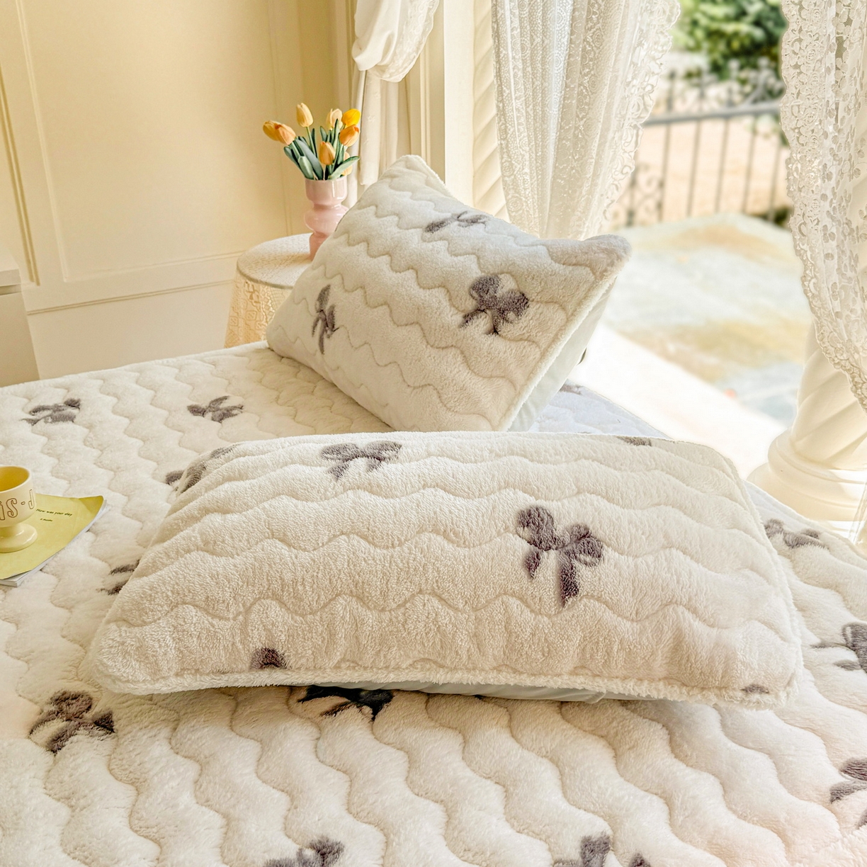 91家纺网 家纺一手货源 找家纺 （总）LIFE.丽芙 2025秋冬新款A类北极绒保暖加厚夹棉枕套