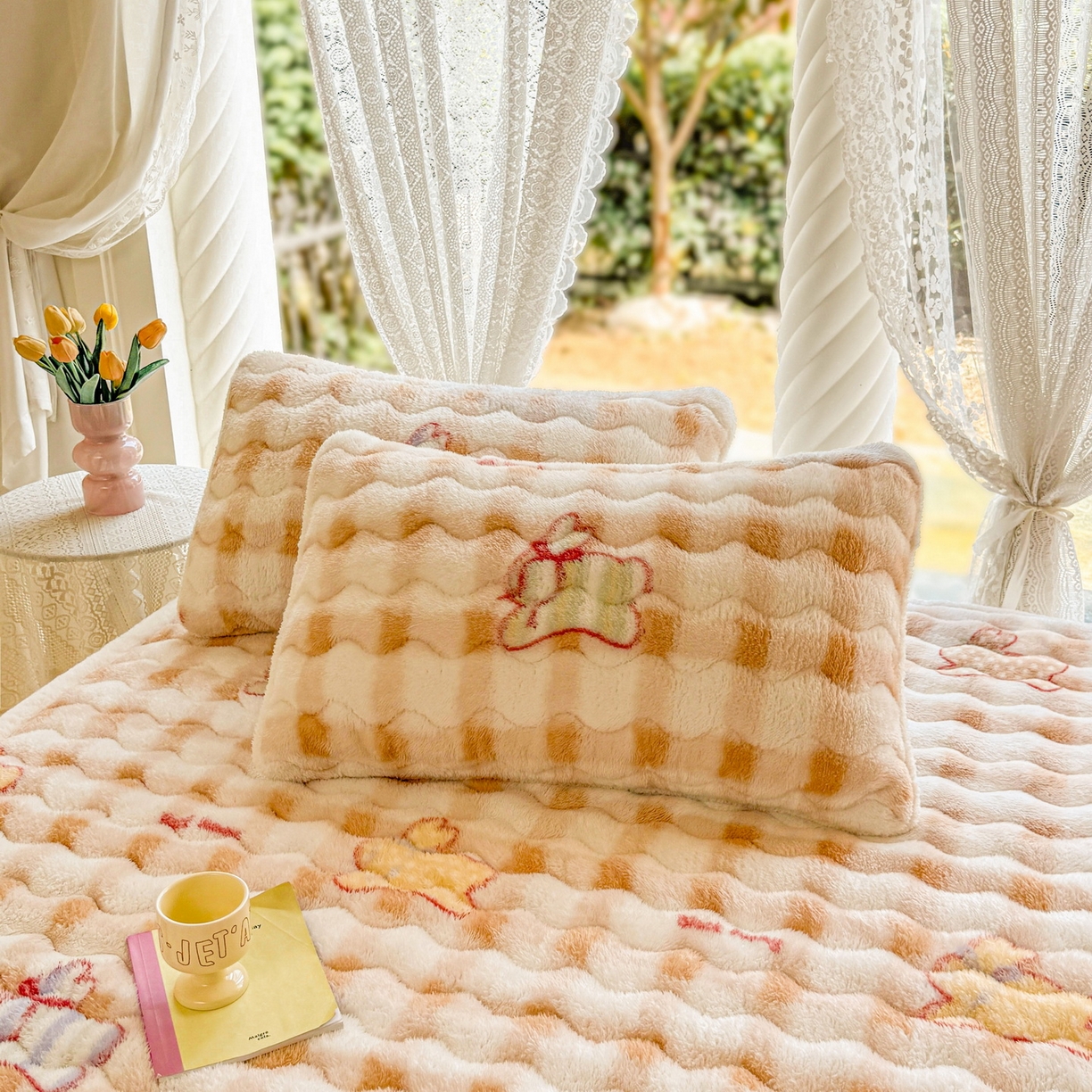 91家纺网 家纺一手货源 找家纺 （总）LIFE.丽芙 2025秋冬新款A类北极绒保暖加厚夹棉枕套