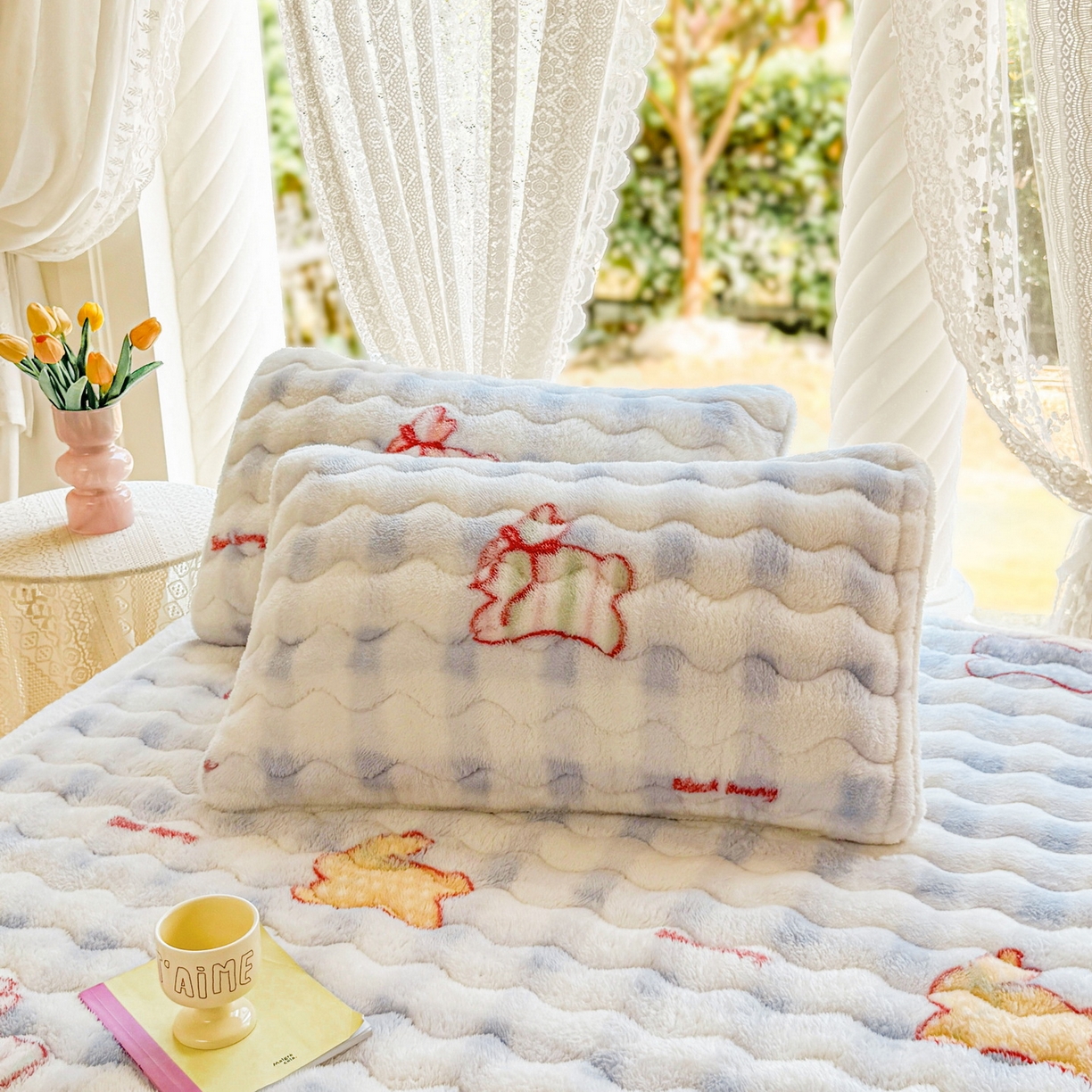 91家纺网 家纺一手货源 找家纺 （总）LIFE.丽芙 2025秋冬新款A类北极绒保暖加厚夹棉枕套