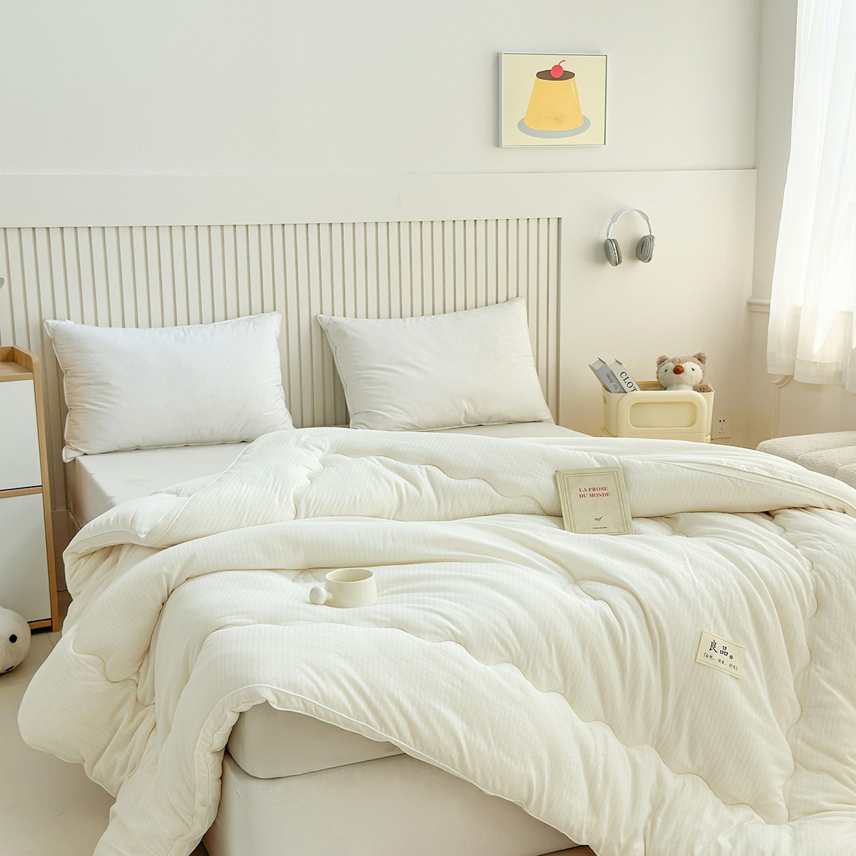 91家纺网 家纺一手货源 找家纺 （总）梵克保罗 2025新款小竹棉立体提花大豆被子被芯