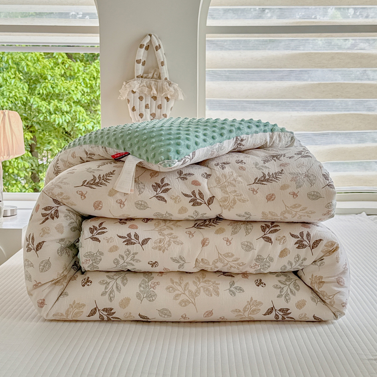 梵克保罗 2025新款印花豆豆被子被芯 叶知秋