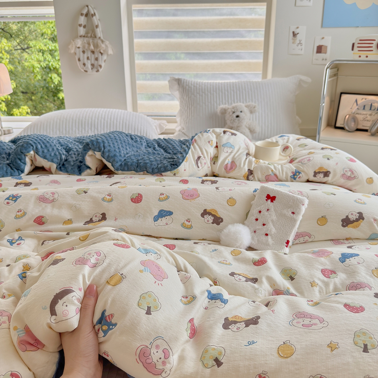 91家纺网 家纺一手货源 找家纺 （总）梵克保罗 2025新款印花豆豆被子被芯