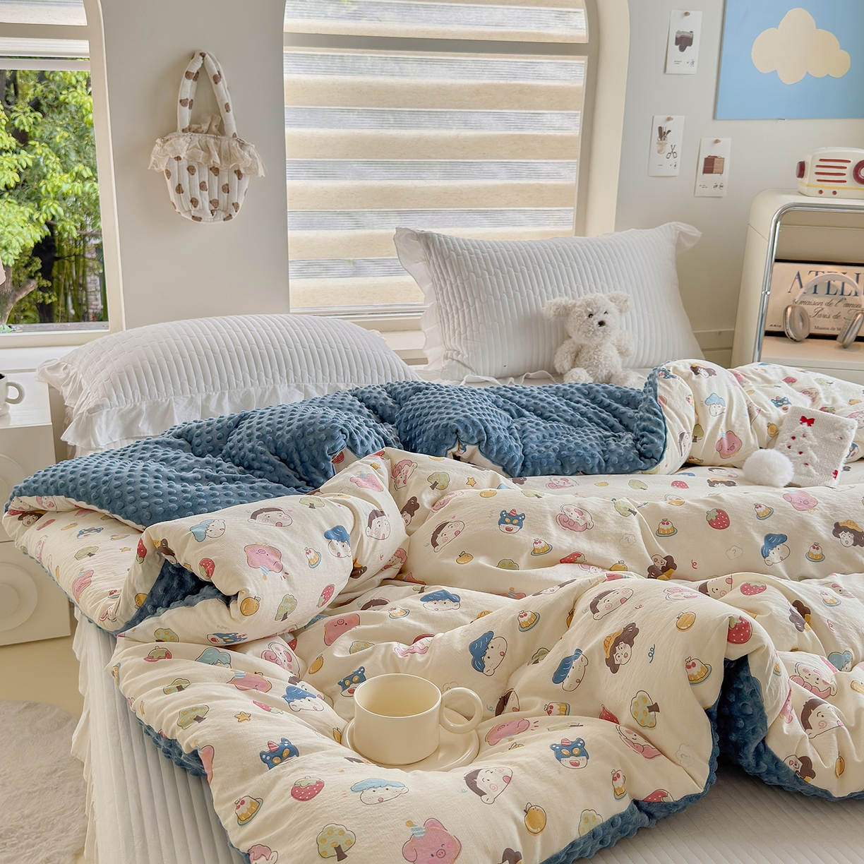 91家纺网 家纺一手货源 找家纺 （总）梵克保罗 2025新款印花豆豆被子被芯