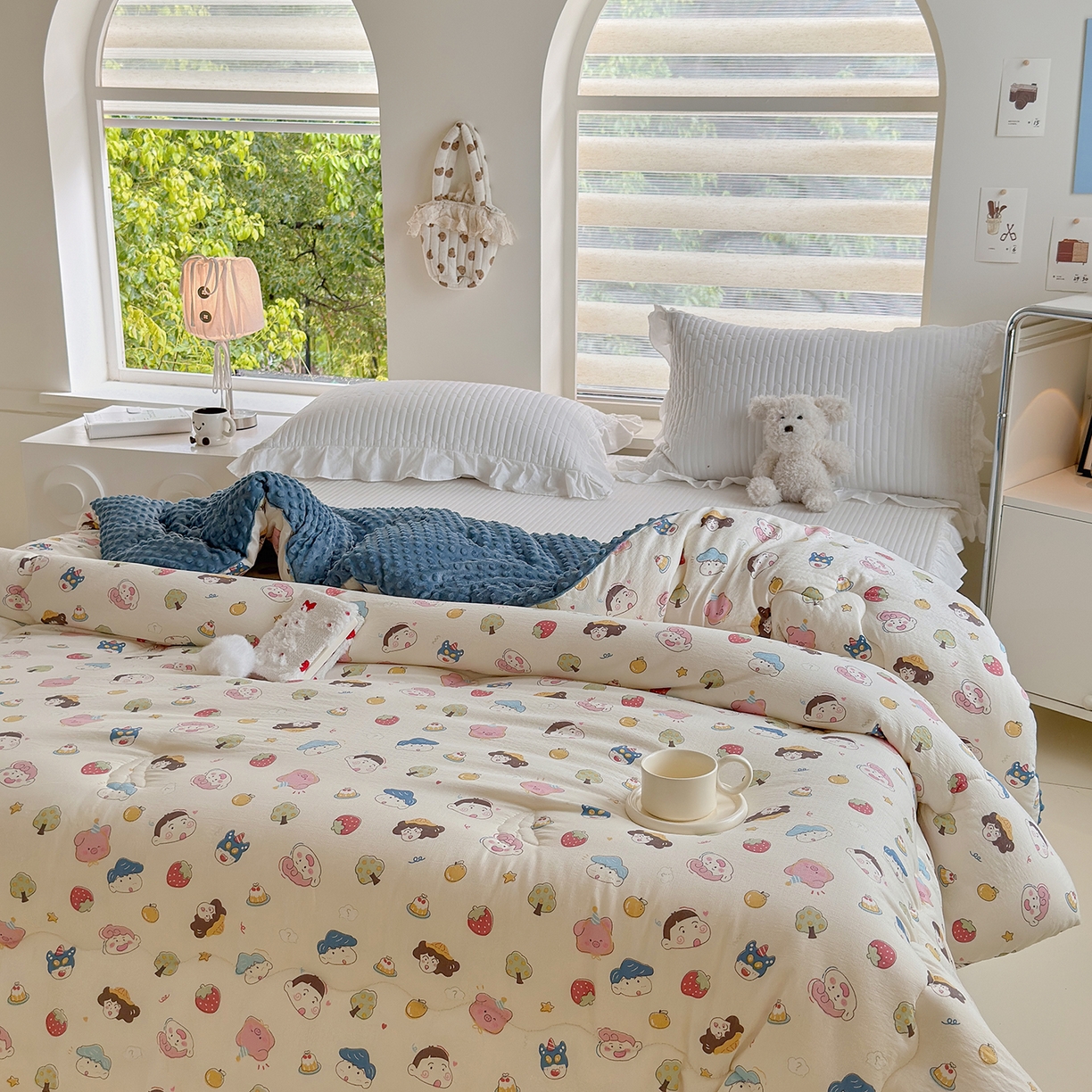 91家纺网 家纺一手货源 找家纺 （总）梵克保罗 2025新款印花豆豆被子被芯