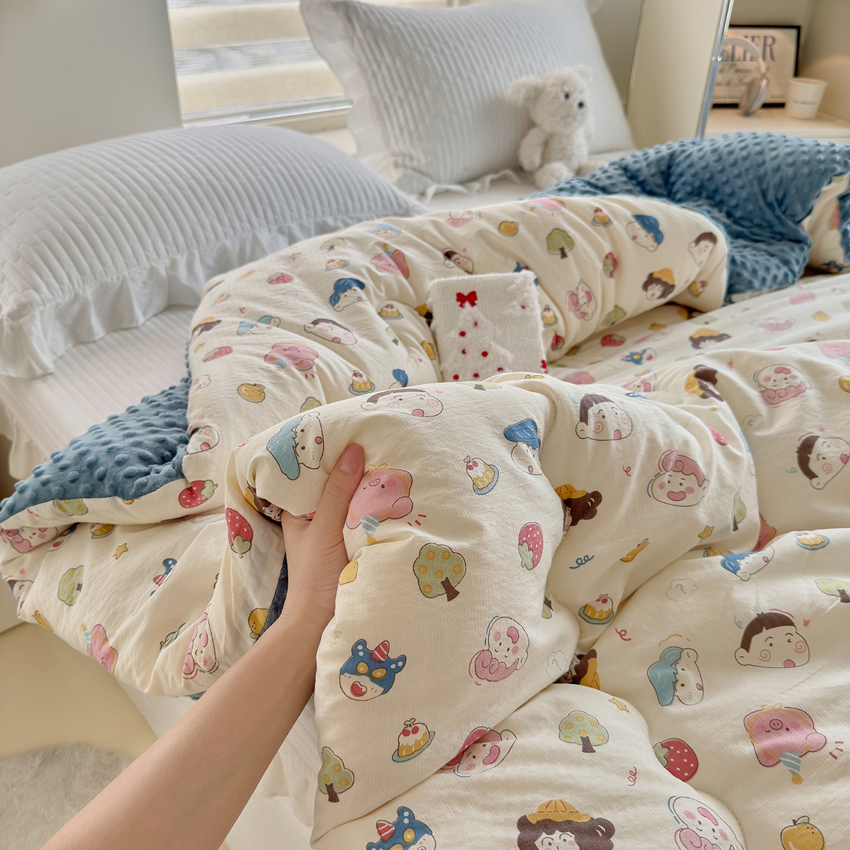 91家纺网 家纺一手货源 找家纺 （总）梵克保罗 2025新款印花豆豆被子被芯