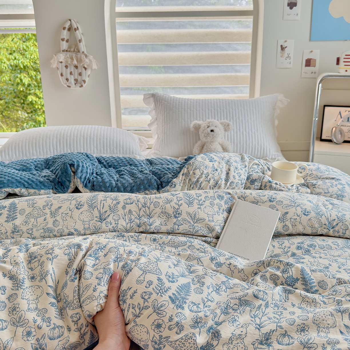 91家纺网 家纺一手货源 找家纺 梵克保罗 2025新款印花豆豆被子被芯 素描