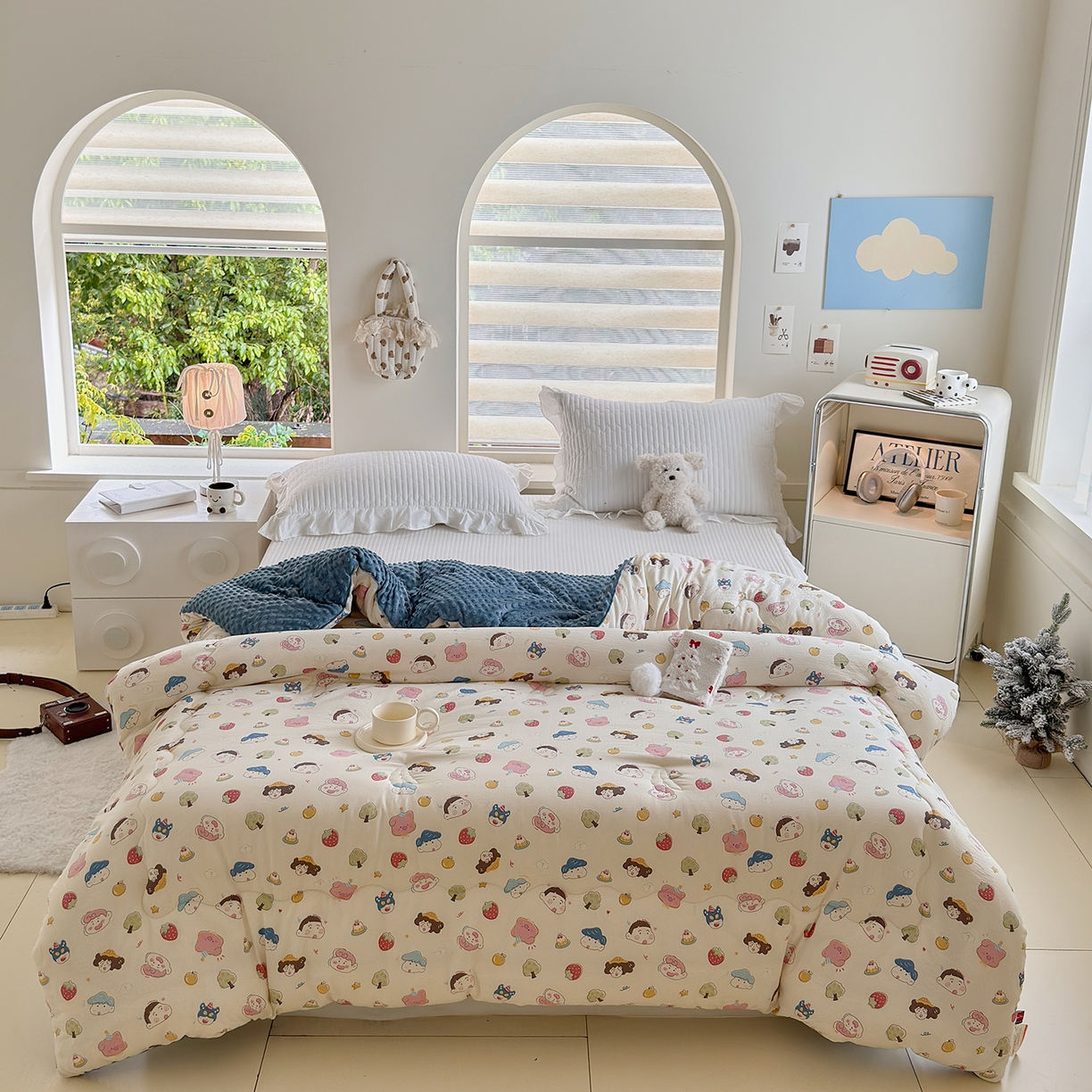 91家纺网 家纺一手货源 找家纺 梵克保罗 2025新款印花豆豆被子被芯 动漫世界