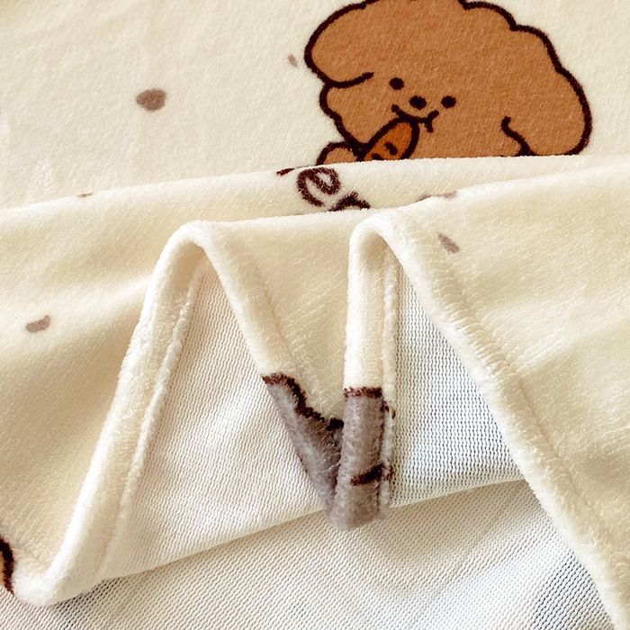 91家纺网 家纺一手货源 找家纺 葡萄家 2025年新款牛奶绒印花单床单萌系卡通床单款 动物乐园