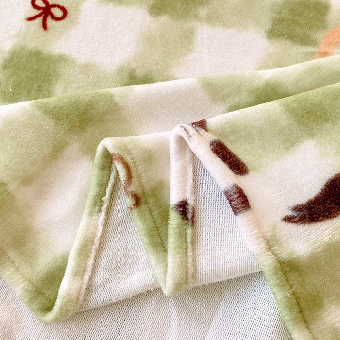 91家纺网 家纺一手货源 找家纺 葡萄家 2025年新款牛奶绒印花单床单萌系卡通床单款 莫妮卡