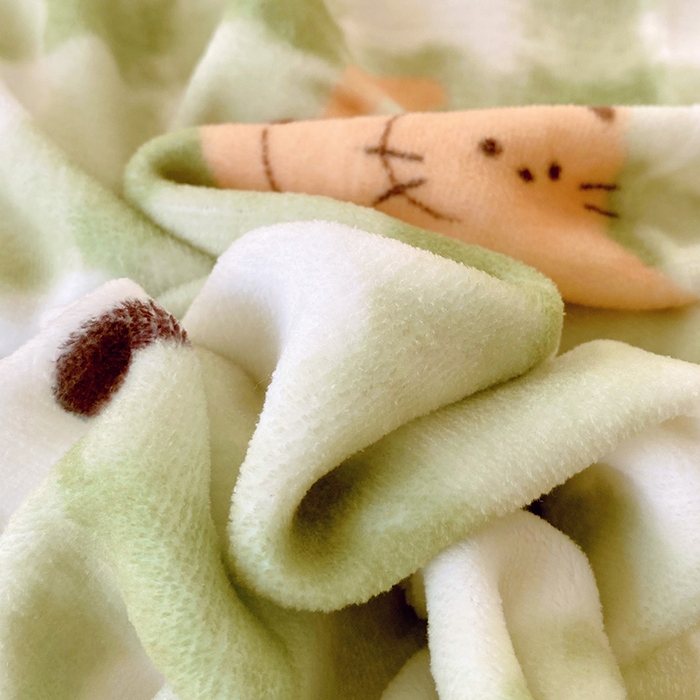 91家纺网 家纺一手货源 找家纺 葡萄家 2025年新款牛奶绒印花单床单萌系卡通床单款 莫妮卡