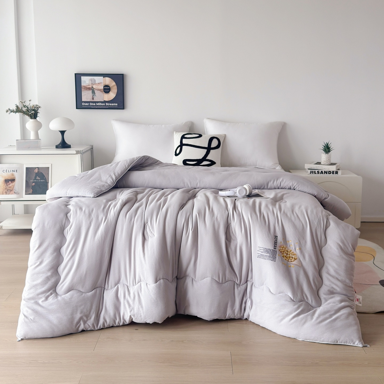 91家纺网 家纺一手货源 找家纺 （总）梵克保罗 2025新款大豆贴贴子母被子被芯