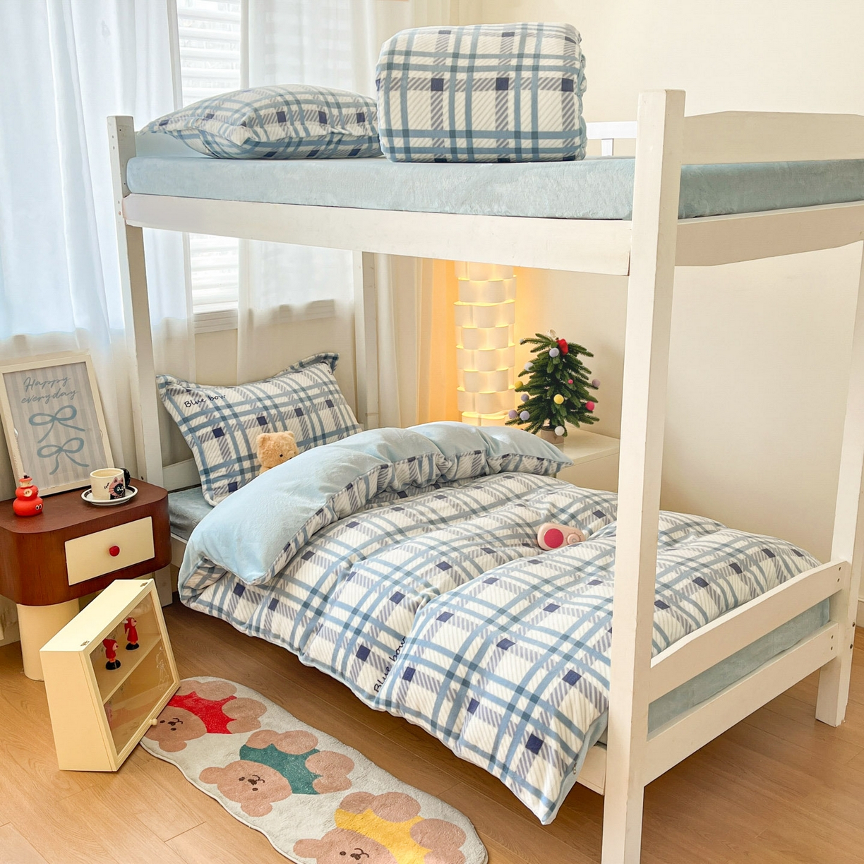 91家纺网 家纺一手货源 找家纺 （总）寻米 2025新款高克重加厚保暖牛奶绒床笠-宿舍图