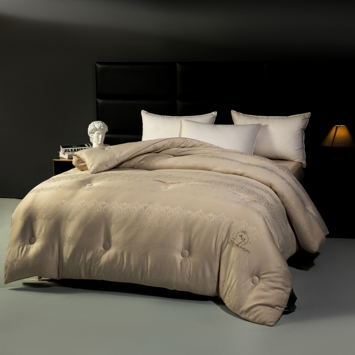 91家纺网 家纺一手货源 找家纺 （总）梵克保罗 2025新款金钻60支大豆蛋白提花子母被被子被芯