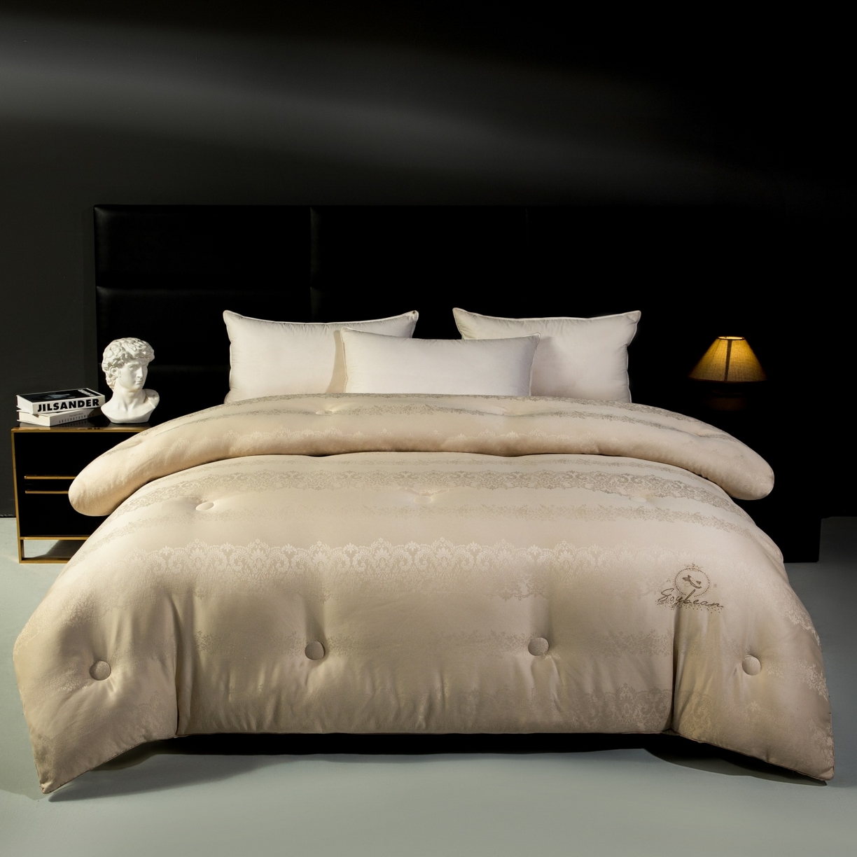 91家纺网 家纺一手货源 找家纺 （总）梵克保罗 2025新款金钻60支大豆蛋白提花子母被被子被芯