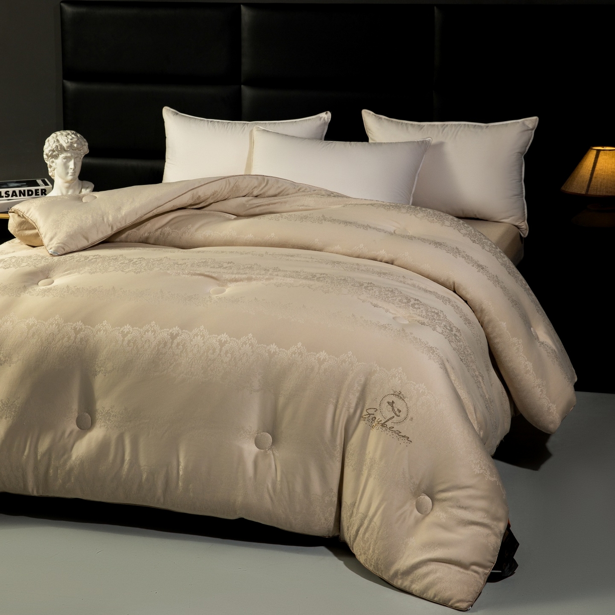 91家纺网 家纺一手货源 找家纺 （总）梵克保罗 2025新款金钻60支大豆蛋白提花子母被被子被芯