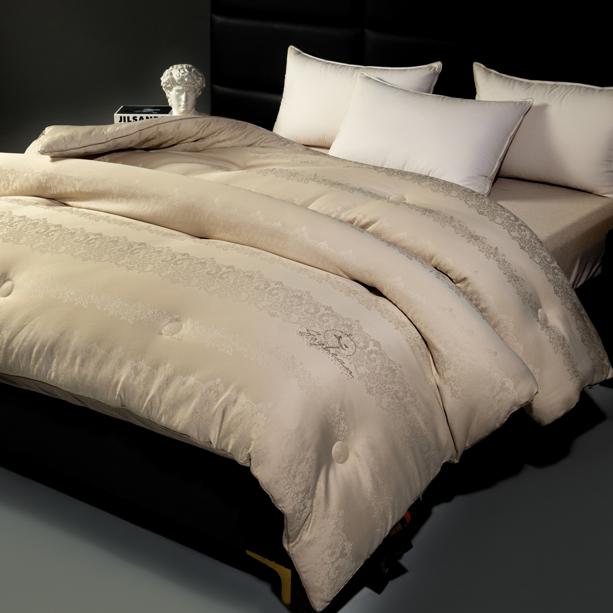 91家纺网 家纺一手货源 找家纺 （总）梵克保罗 2025新款金钻60支大豆蛋白提花子母被被子被芯