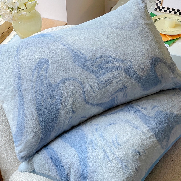 91家纺网 家纺一手货源 找家纺 安哆啦家纺 2025新款高克重兔毛绒印花牛奶绒四件套 波澜